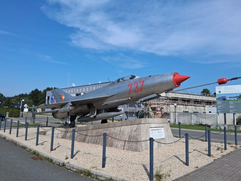 MiG-21 F-13 des ersten deutschen Kosmonauten Sigmund Jähn in Morgenröthe-Rautenkranz 