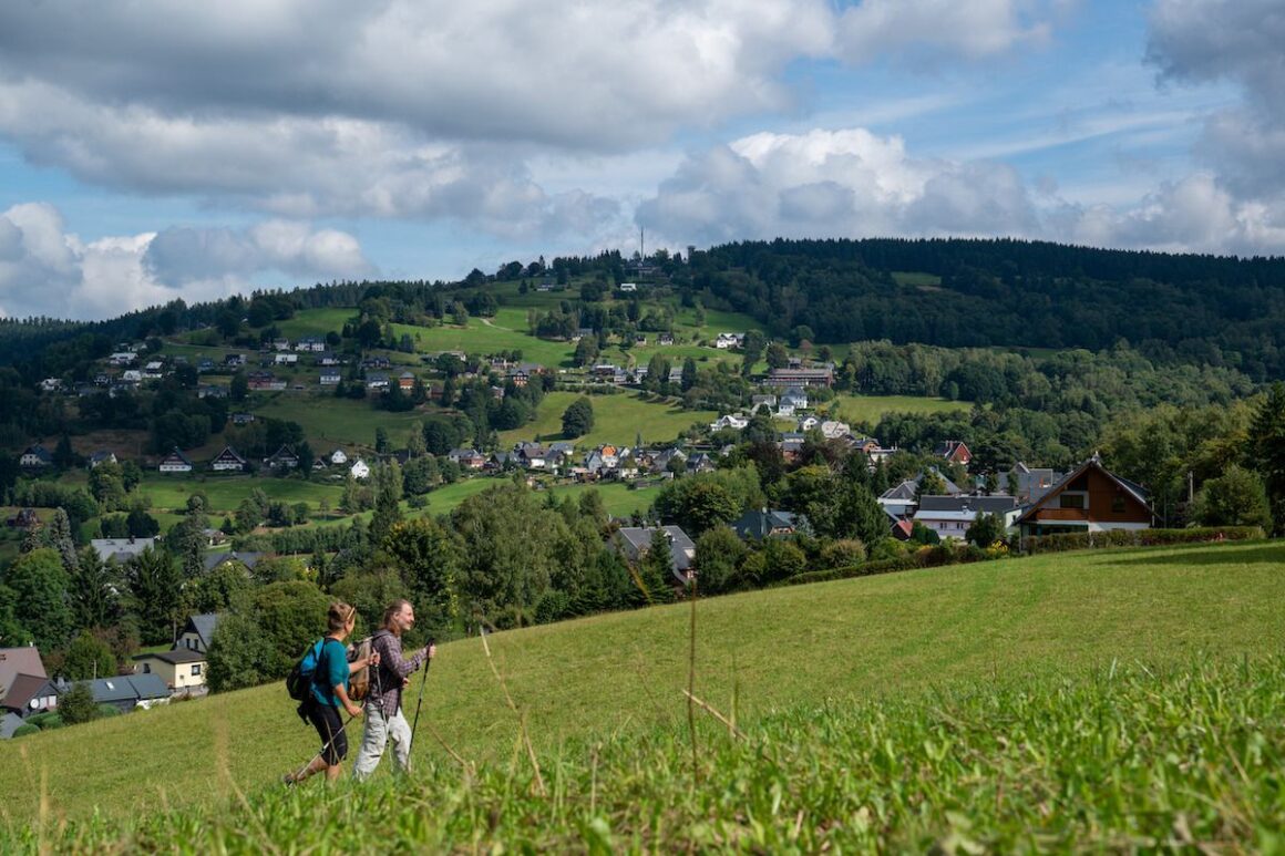 wanderweg in Klingenthal im Vogtland