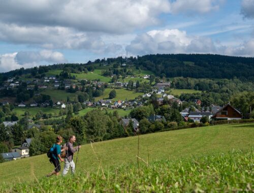 wanderweg in Klingenthal im Vogtland
