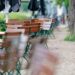 Biergarten nach der Wanderung