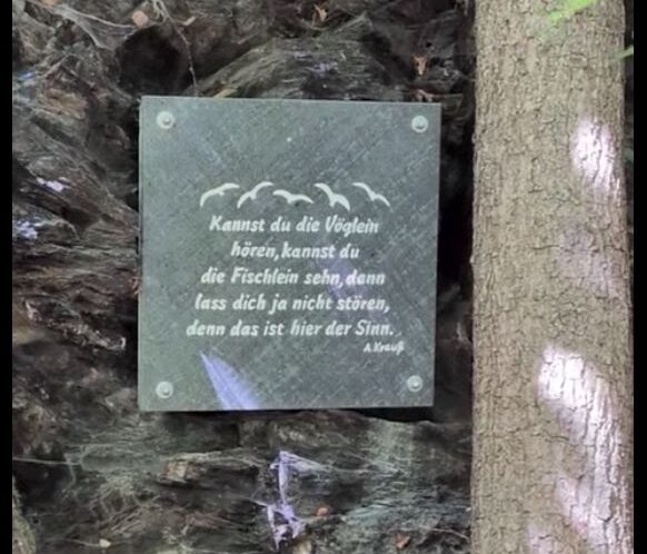 Spruch Poetenweg Vogtland